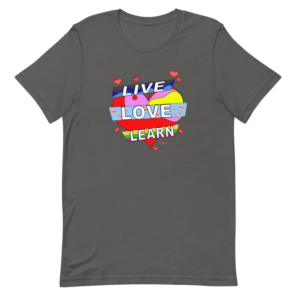 Live Love Learn Short-Sleeve Unisex T-Shirt