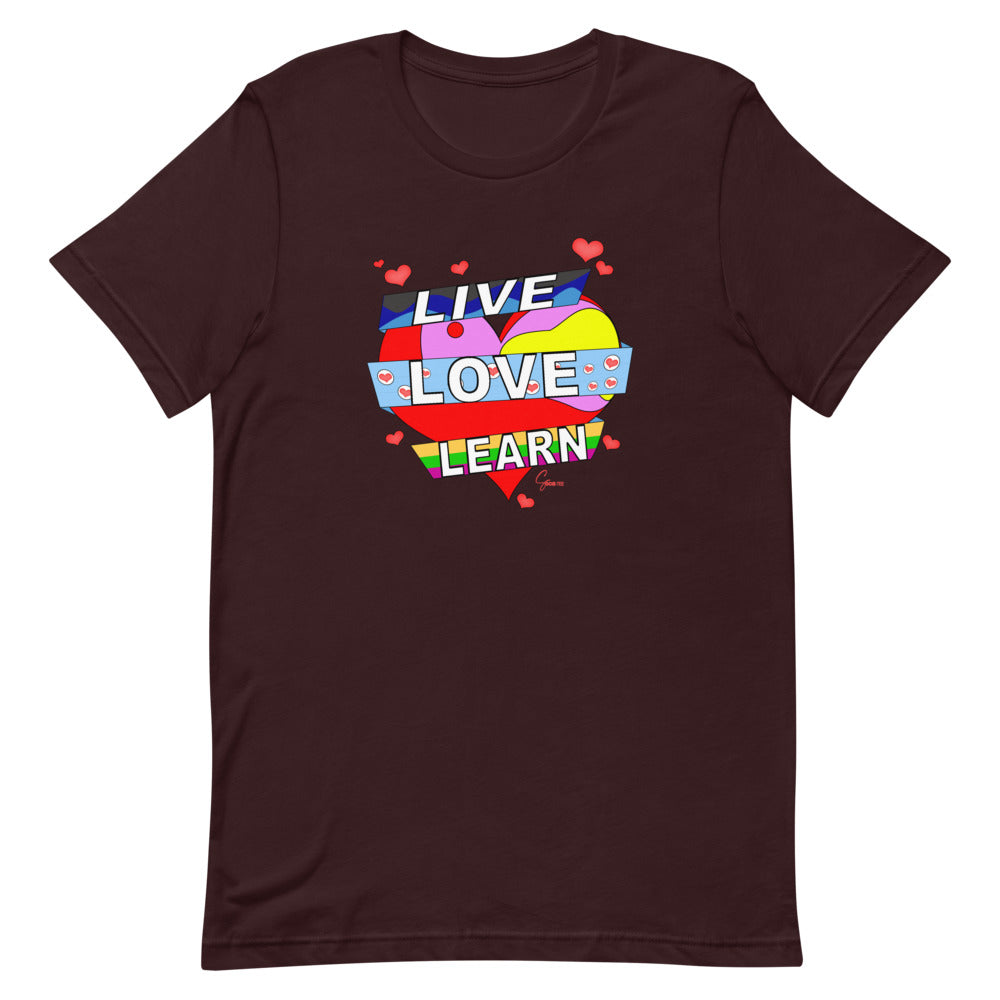 Live Love Learn Short-Sleeve Unisex T-Shirt